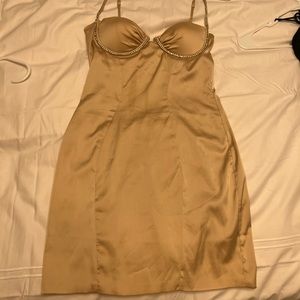 OhPolly Gold Out of Bounds dress